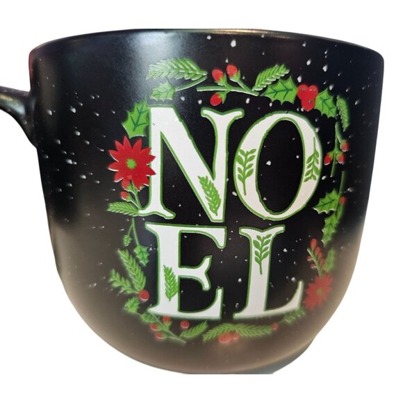 Better Living Noel Mug Christmas Themed Black Speckled Be Merry NEW See Descript - Picture 8 of 8